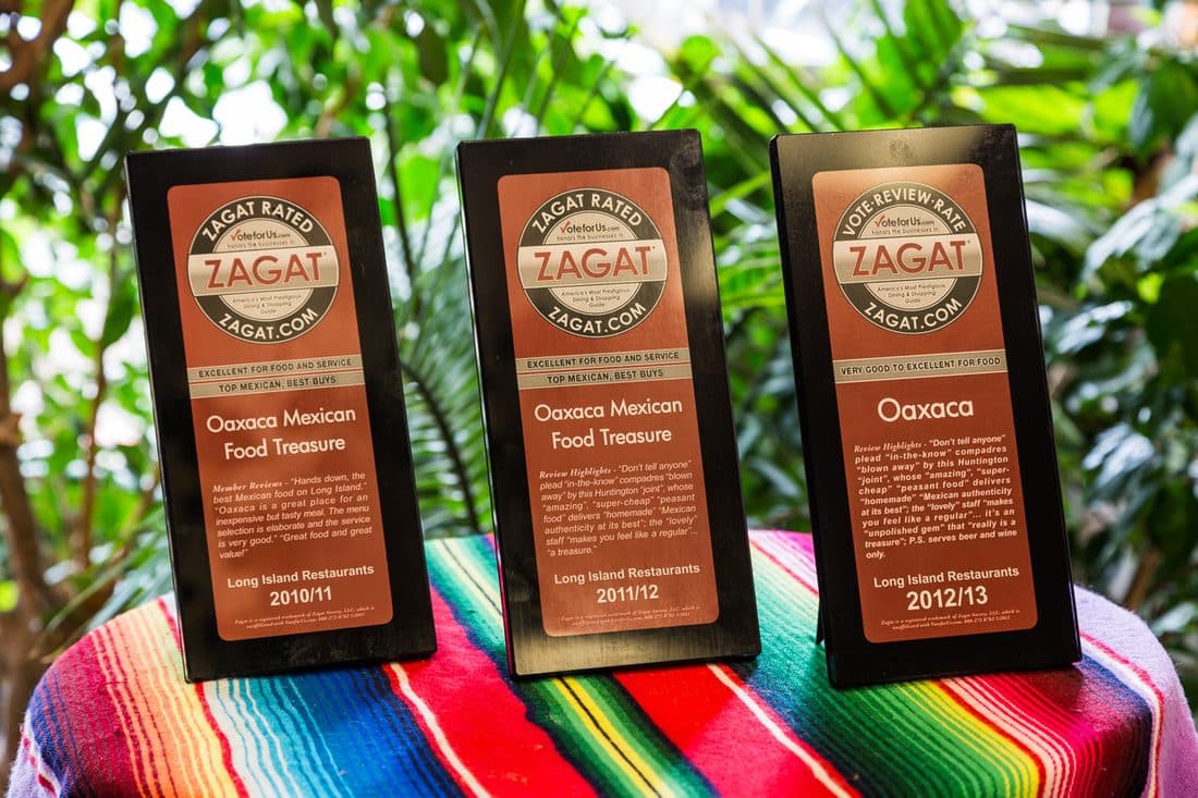 Zagat Rated awards, 2010 through 2013